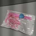 Coldairsoap 17 Pieces Hair Parting Tools Set Heart, Included 8P Hair Parting Ring 2P Metal Rat Tail Comb 6P Hair Sectioning Clip with 1P Magnetic Wrist Sewing Pin Holder for Braiding (Pink)