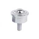 Roller Ball Transfer Bearing Caster - Heavy Duty Roller, M20 Screw Ball Transfer Unit for Transmission, Stud Mounted,Thread Stem,Bearing Steel & Carbon Steel, 950 Lbs Load Capacity,1 Piece.