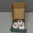 Child Safety Door Knob Cover (4 Pack) Hard-to-Remove Dual-Lock Door Handle Covers for Kids - Reusable Baby Proof Door Knob Locks - Installs Easily, No Tools Needed (White)