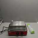 ALDKitchen Waffle Dog Maker | Corn Dog Maker with Red Panel for Business | Stainless Steel | Waffles on a Stick | 110V (6 Waffles)