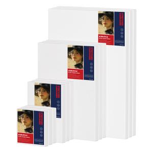 Stretched Canvas for Painting 18x24 Inch (2 Pack) - 100% Cotton Triple Primed White Artist Canvas Boards, Blank for Acrylic, Oil, Watercolor - Professional Art Supplies