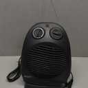 Comfort Zone Oscillating Space Heater with Adjustable Thermostat, Desktop, Fan-Forced, Portable, Overheat Sensor, Tip-Over Switch, Stay-Cool Housing, Ideal for Home, Bedroom, Office, 1,500W, CZ50BK : Home & Kitchen