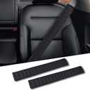 2Pcs Extra Long Seat Belt Covers For Adults,25In Seatbelt Cover,Car Seat Belt Strap Cushion,Shoulder Pad Protector,Car Decorations For Women Men Kids,Auto Interior Accessories For SUV,Trucks(Black)