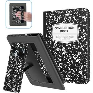 Ayotu Stand Case for 6.8" Kindle Paperwhite 11th Generation 2021 and Kindle Paperwhite Signature Edition, Premium PU Leather Cover with Auto Wake/Sleep, Milk Notebook