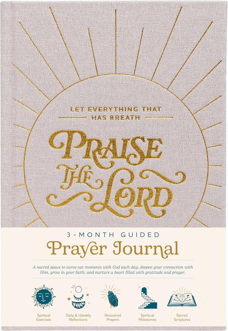 Prayer Journal for Woman – 90-Day Guided Devotional with Daily Prayer, Reflection & Spiritual Growth | Christian Journal with Prompts for Purpose & Faith
