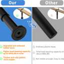 Wlrrcwdttc 4 Pcs Adjustable Height Bed Support Legs 7.08-12.6 inch, Bed Frame Center Support Legs for Bed Frame/Bed Center Slat/Furniture, Heavy Duty Metal Bed Replacement Legs Bed Slats Support Legs