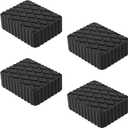 4 Pack Solid Rubber Auto Lift Pads, Anti-Skid Lift Block Spacer Pad for Car Lifts, Jacks and Racks, 3000lbs Loading Capacity, 6-1/3" x 4-3/4" x 2"