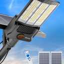 Ofuray Of-9800W Solar Street Lights Outdoor, 750000Lm Solar Parking Lot Lights Commercial Dusk to Dawn, 6500k IP67 Big Power with Remote Control for Street,Court,Yard