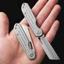 Folding Pocket Knife for Men, Keychain Knife Small Knife with Stainless Steel Blade, Mini Slim Knives EDC Gadgets for Everyday Carry, Great Gift for Men Women, 11 PCS