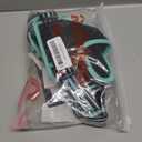 Rabbitgoo Dog Harness No Pull with 2 Leash Clips, Adjustable Soft Padded, Reflective Oxford No Choke Pet Vest with Easy Control Handle for Medium Sized Dogs, Black & Turquoise, M