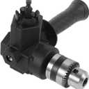 Uonlytech Right Angle Drill Attachment 90 Degree Impact Driver Bit Holder for Tight Spaces Furniture Assembly Power Tool Accessory 6.29X4.72X3.14In