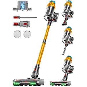 AIDTIPS Cordless Vacuum Cleaner, 650W/55KPA/70 Mins Vacuum Cleaners for Home with Self-Standing, Anti-Tangle Brush, Smart Display and 1.8L Cup Cordless Stick Vacuum Cleaner for Pet Hair/Carpets