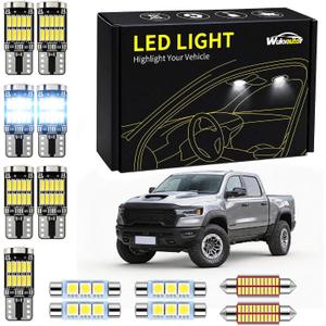 LED Interior Lights for 2019-2026 RAM 1500 | Compatiable with 2019-2026 RAM 1500 Interior Lights Kit Package Super Bright 6000K White LED for 5th Ram 1500 accessories