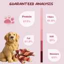 ASMPET Dog Treats Bones, Chicken Duck Wrapped Rawhide Sweet Potato Sticks for Small Medium Large Dogs (EXP 02/21/27)