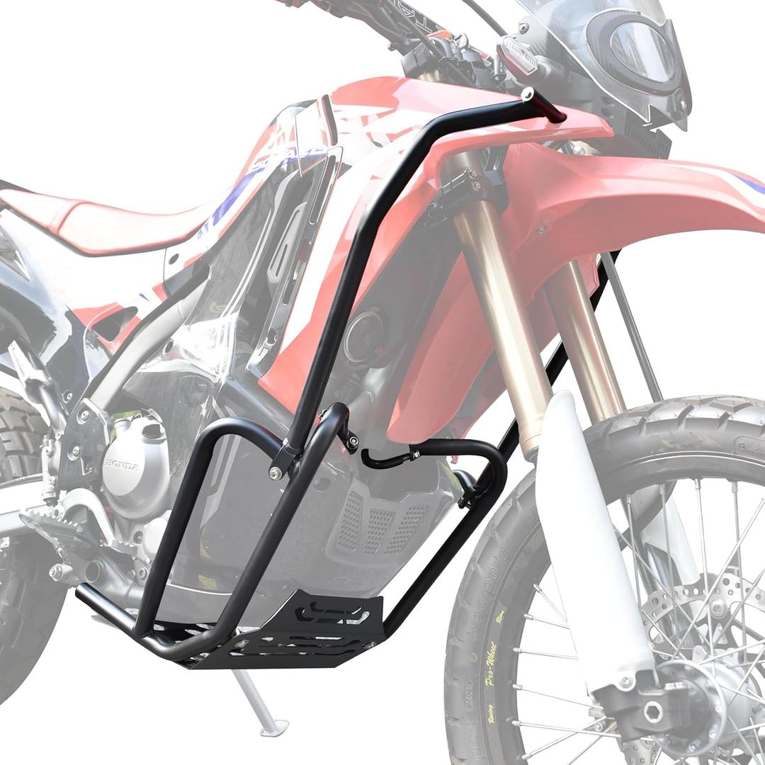 Motorcycle Engine Guard Crash Bar with Skid Plate for CRF250L Rally 2017 2018 2019 2020 Highway Bar Bumper