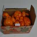 winemana 46 Pcs Assorted Size Artificial Pumpkins Fall Decorations, Orange Foam Pumpkin Autumn Decor, Decorative Faux Pumpkin for Harvest Thanksgiving Table Centerpiece Mantle Bowl Wedding Party