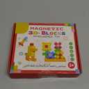 42PCS Magnetic Blocks, Montessori Toys Magnet Cubes, STEM Educational Sensory Magnetic Building Blocks for Todders Birthday Gifts