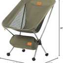 Naturehike YL08 Ultralight Camping Chair, 2.38 LBS Portable Backpacking Chair with Anti-Sinking Feet, Lightweight Compact Folding Hiking Camp Chair