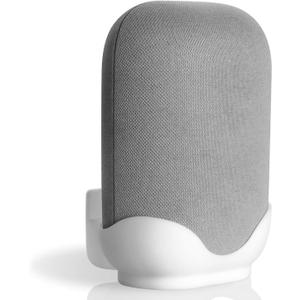 LeongLzt Ouligei Google Nest Audio Speaker Wall Mount/Bracket, in-Built Cable Management System & Easy Installation Speaker Holder Shelf Stand - Elegant & Durable Space Saving Accessory (WHITE)