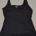 PUMIEY Women's Square Neck Tank Top Sleeveless Double Lined Basic Tops Sharp Collection (Jet Black), Small