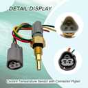 Coolant Temperature Sensor with Connector Pigtail Compatible with Subaru Impreza Legacy Mazda Replacement 22630AA161