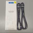 JSAUX 2Pack 6.56FT + 6.56FT USB 3.0 Extension Cable, Type A Male to Female USB Extender Cord Nylon Braided Compatible with Webcam, Camera, Phone, USB hub, Mouse, Keyboard, Printer, Hard Drive - Grey