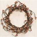 CWI Gifts Pip Twig Wreath Rings - 3.5 inch - Wreath Decor for Front Door and Candle Decorating - Teastain