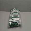 Moucuny 2 Pcs St. Patrick's Day Coir Door Mat Outdoor Rug Lucky Shamrock Welcome Outdoor Mat Green and White Buffalo Plaid Doormat for St. Patrick's Day Irish Front Door Porch Entryway Decor