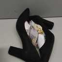 Heel The World Women's High Chunky Block Closed Toe Heels, Black, Size 6