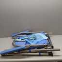 Shower Chair for Elderly & Disabled, Stainless Steel Foldable Shower Seat with Arm and Back, Height Adjustable Safety Bath Seat for Inside Shower, Shower Seat for Bathtub, 500lbs Capacity