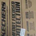 Skechers Memory Foam Car Seat Covers, Leather High Back Seat Covers Quilting Design, Waterproof Sports Car Seat Covers Front Seats, Airbag Compatible, Universal Fit for Most Cars, SUVs, Trucks, Black