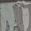 Simple Joys by Carter's Baby 3-Pack Neutral Sleep and Play (Green Stripe/Grey Lion/White Stars)