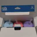 The First Years Squeeze & Sip Toddler Straw Cups - Squeezable Transition Sippy Cup with Silicone Straw - Toddler Feeding Supplies - Pink/Purple/Blue - 7 Oz - 3 Count - Ages 6 Months and Up (Small)