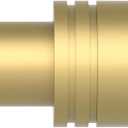 Curtain Rods for Windows 28 to 48 Inches (Max to 60''), 5/8 Inch Gold Adjustable Small Curtain Rod Set with Brackets for Bedroom Living Room