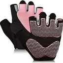 Sunnex Gym Gloves - Fingerless, Breathable Workout Gloves for Weightlifting, Cycling & More M