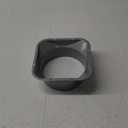 Hon&Guan 6 Inch Duct Connector, Metal Straight Pipe Flange for 6 Inch Duct, Square to Round Dryer Vent Connector for Heating Cooling Ventilation System