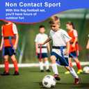 Flag Football Belts, 14 Player Flag Football Set with 42 Flags for Kids Youth and Adults Training Equipment