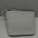 DULLEMELO Wall Hanging Basket for Home Decor 3-Tier Woven Cotton Wall-Mounted Hanging Storage Basket, Decorative Woven Storage Basket with Door Hooks, Gray (Grey)