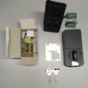 Keyless Entry Deadbolt, App Control, Electronic Digital Touchscreen Keypad for Home, Office, and On-The-Go Security Black