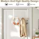 Over Door Coat Rack, Coat Hooks for Door Coat Hanger, Towel Hanger for Bathroom, Door Hanger Hooks, Hooks for Hanging Hat Key Towel Purse Robes Mudroom Entryway