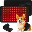 Red Light Therapy Belt for Dogs, Portable 16  8 in 660/850 nm 120-LED Pad, Wearable Infrared Device for Stiff Joints & Back Comfort, Flexible Wrap Straps