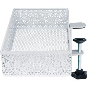 Clip-on Drawer organizers,desk organizer,can be clipped around the table to store small items (White)
