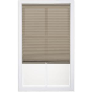 DEZ FURNISHINGS Cordless 1" Light Filtering Cellular Shade, 25.5"W x 64"H, Linen