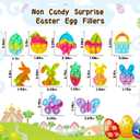 84Pcs Easter Party Favors for Kids,Easter Egg Fillers Basket Stuffers,Fidget Toys Bulk Its Birthday Gifts for Toddlers Adult,Classroom Prizes Box,Goodie Bag Stuffers,Treasure Chest Toy,Bubbles Poppers