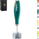 Heavy Duty, Small Stainless Steel modern meat chopper, pastry and crumble topping blender, fruit mascerator | Retro Modern | must have kitchen utensil, lightweight and versatile. (Hunter Green)