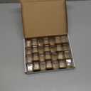 CHUNZEXI 28 Pack Square Chair Leg Floor Protectors for Hardwood Floors, Silicone Felt Covers Pads Caps, Protect Wood Furniture Feet Floors Noise Reduce and Scratch (Square Small & Clear)