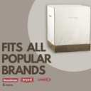 Premium Outdoor AC Cover - Waterproof & Heavy Duty Central Air Conditioner Cover for Outside Units - 26x26 in.