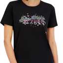 Spyder Women's Mountain Range Graphic Short Sleeve Tee T-Shirt (Black, S)