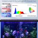 Pawfly 33W Aquarium LED Light for 48 to 54 Inch Fish Tanks Extendable Fish Tank Light with Full Spectrum Brilliant White Blue Red Lights with Daytime & Night Modes and Adjustable Brightness