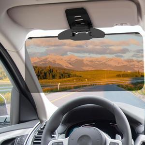 Sun Visor Extender for Car, UV400 Adjustable Car Visor Extender Sun Blocker, Safe Driving Extension for Anti-Glare, UV Ray, Stray Light, Universal for Sedan/Van/SUV (A-Pro)